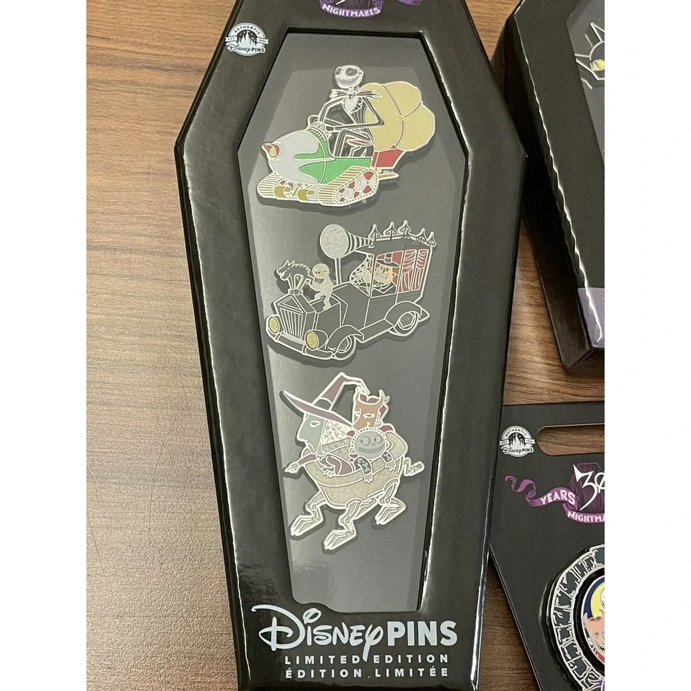 NEW Disney Nightmare Before Christmas 30th‎ Anniversary 6 Pin Jumbo Box Set LE